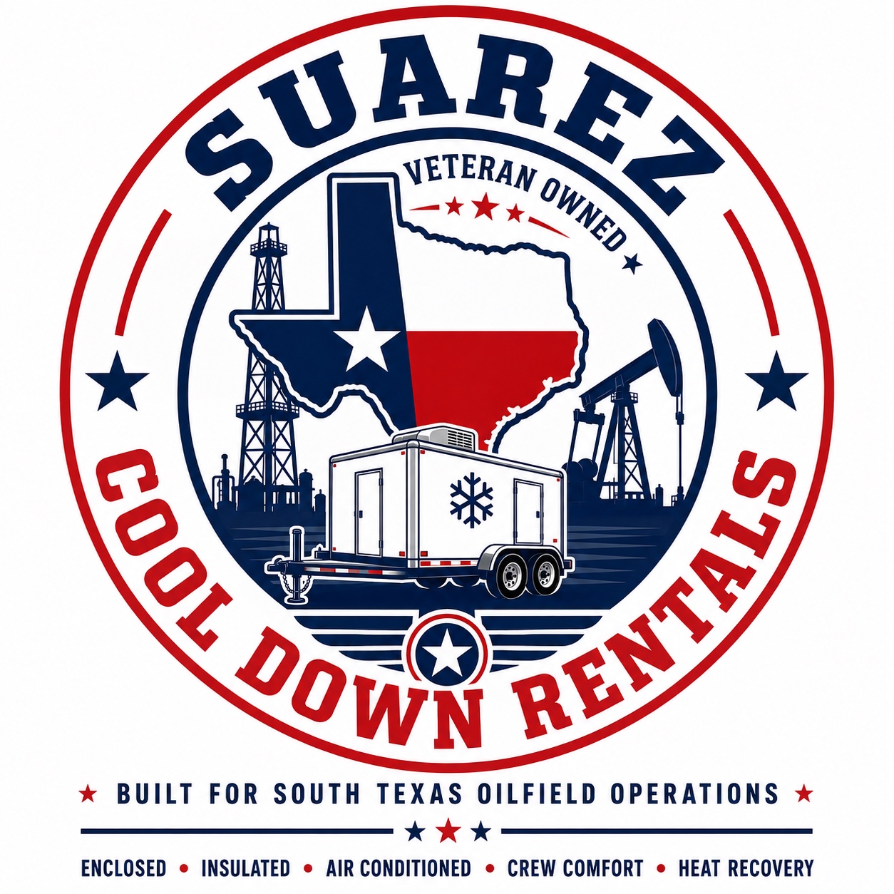 Suarez Cool Down Rentals veteran-owned logo